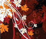 Floral grungy illustration